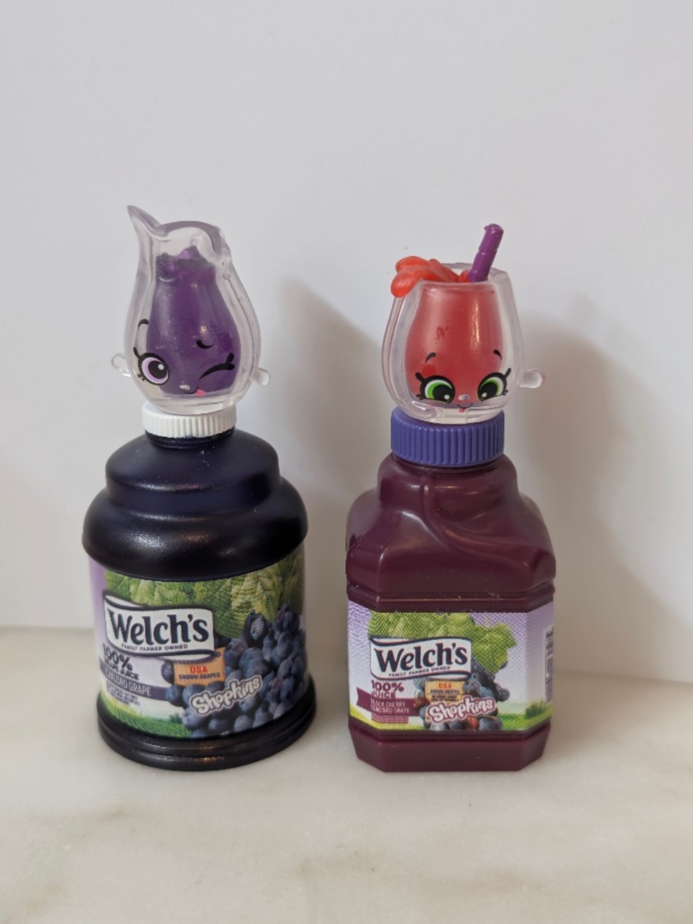 Shopkins Real Littles Welch's Concord Grape Juice Black Cherry lot of two RL-024